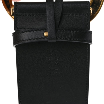 Gucci Moon Calfskin Pearl Double G 70mm Belt 80 32 Black Cream 4 of 5