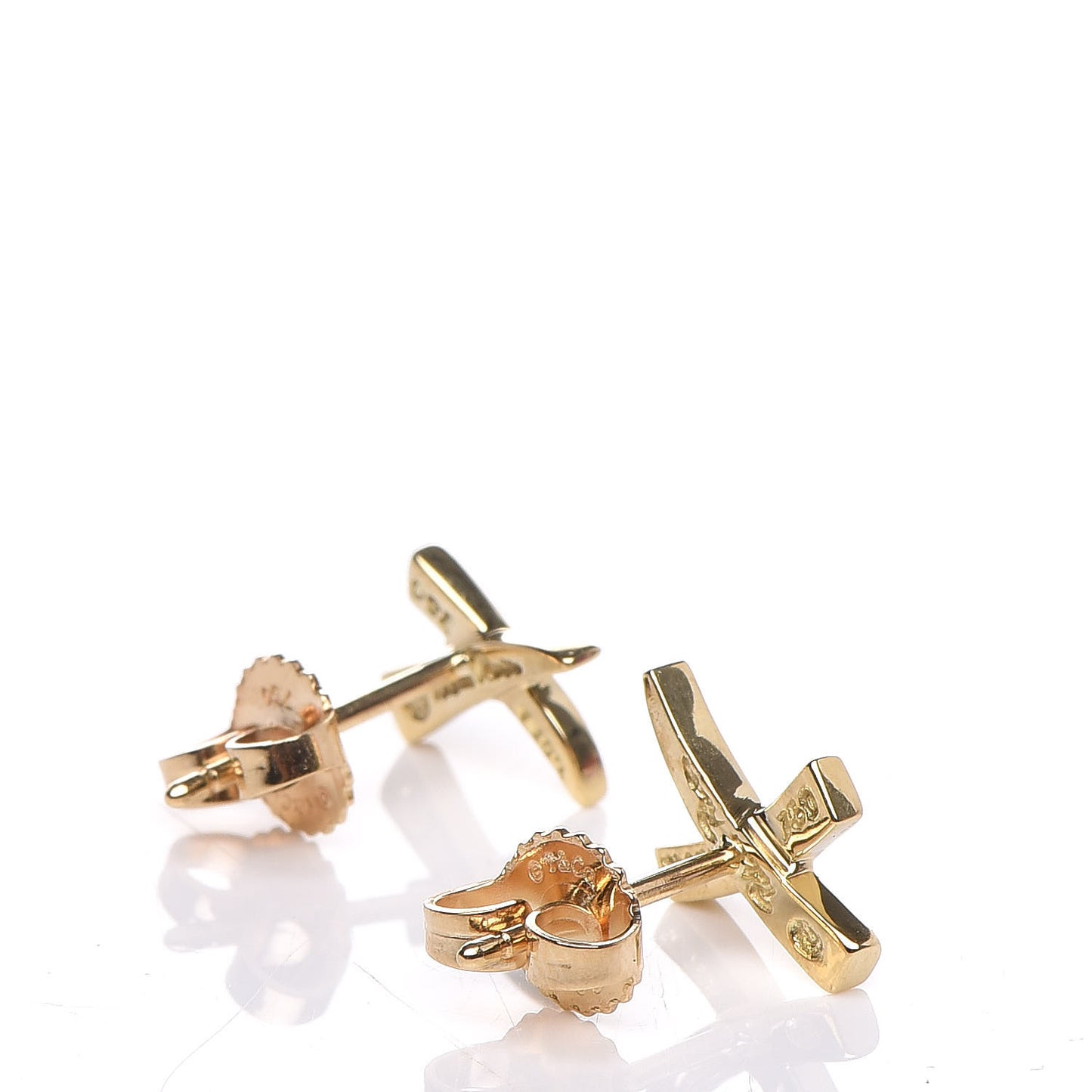 18K Yellow Gold Mini Paloma's Graffiti X Earrings