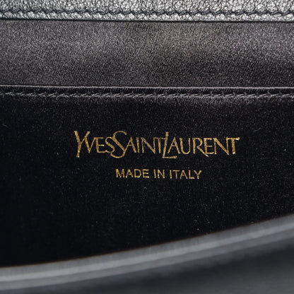 Saint Laurent Calfskin Monogram Large Belle De Jour Clutch Black 6 of 7