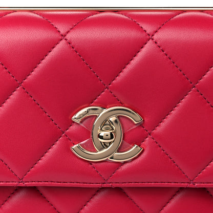 Chanel Lambskin Quilted Small Trendy CC Flap Dual Handle Bag Pink 6 of 13