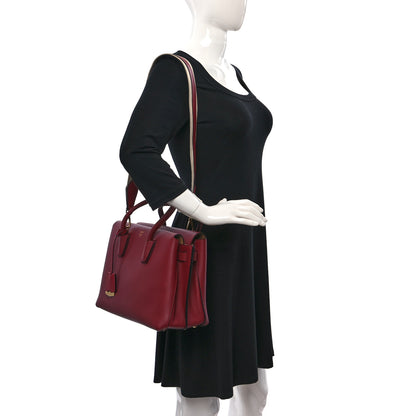 MCM Grained Calfskin Medium Milla Tote Ruby Red 2 of 13