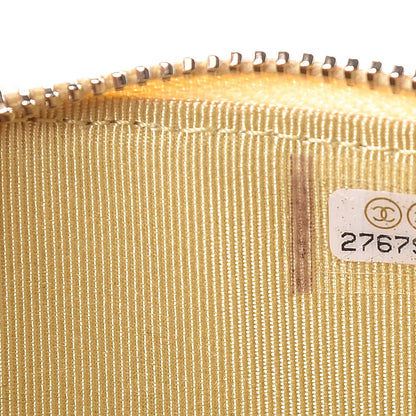 Chanel Iridescent Caviar Quilted Classic iPhone Pouch Yellow 7 of 8