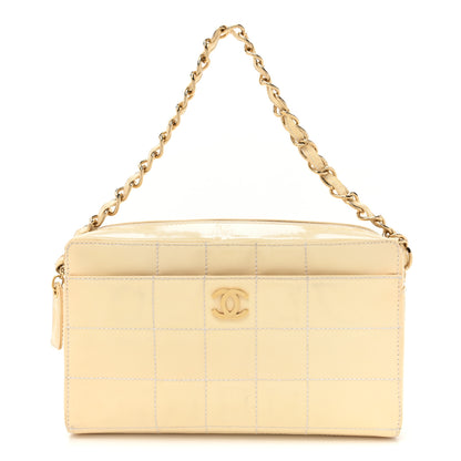 Chanel Patent Chocolate Bar Camera Bag White 1 of 16