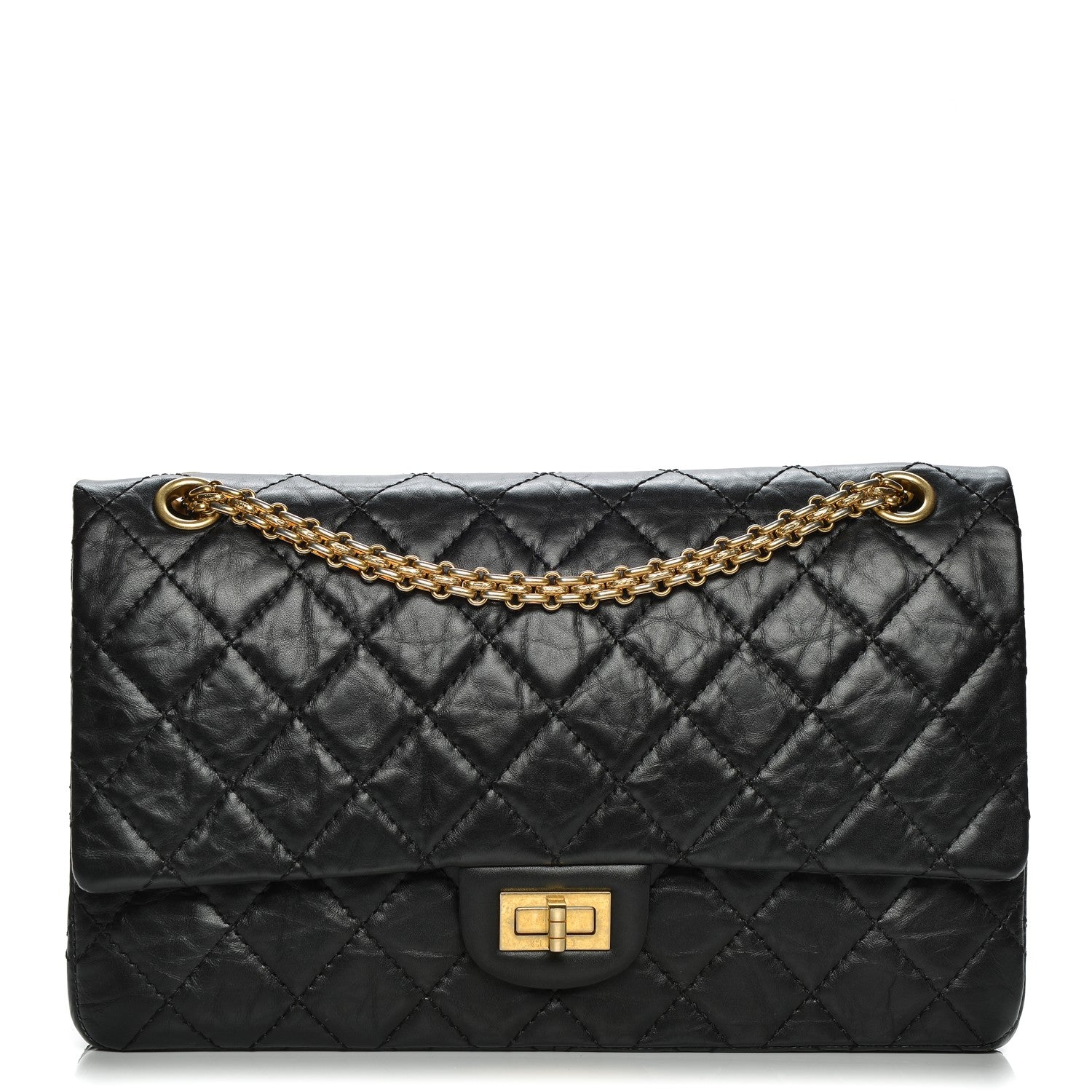 Chanel Aged Calfskin Quilted 2.55 Reissue 226 Flap Black 1 of 8