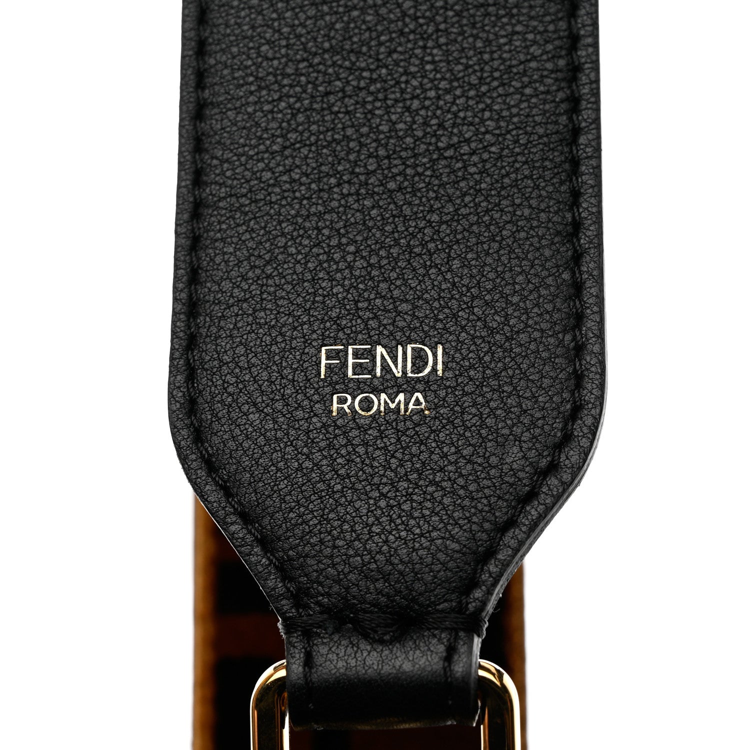 Fendi Velvet Tapestry FF Strap You Tobacco 3 of 4