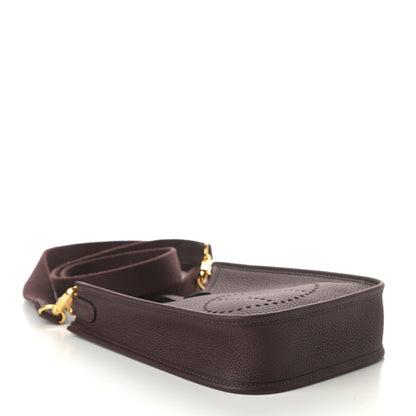 Hermes Taurillon Clemence Amazone Evelyne TPM Rouge Sellier 4 of 9