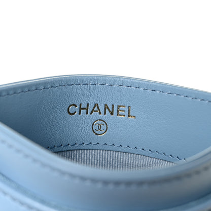 Chanel Lambskin Quilted Chanel 19 Card Holder Blue 6 of 11