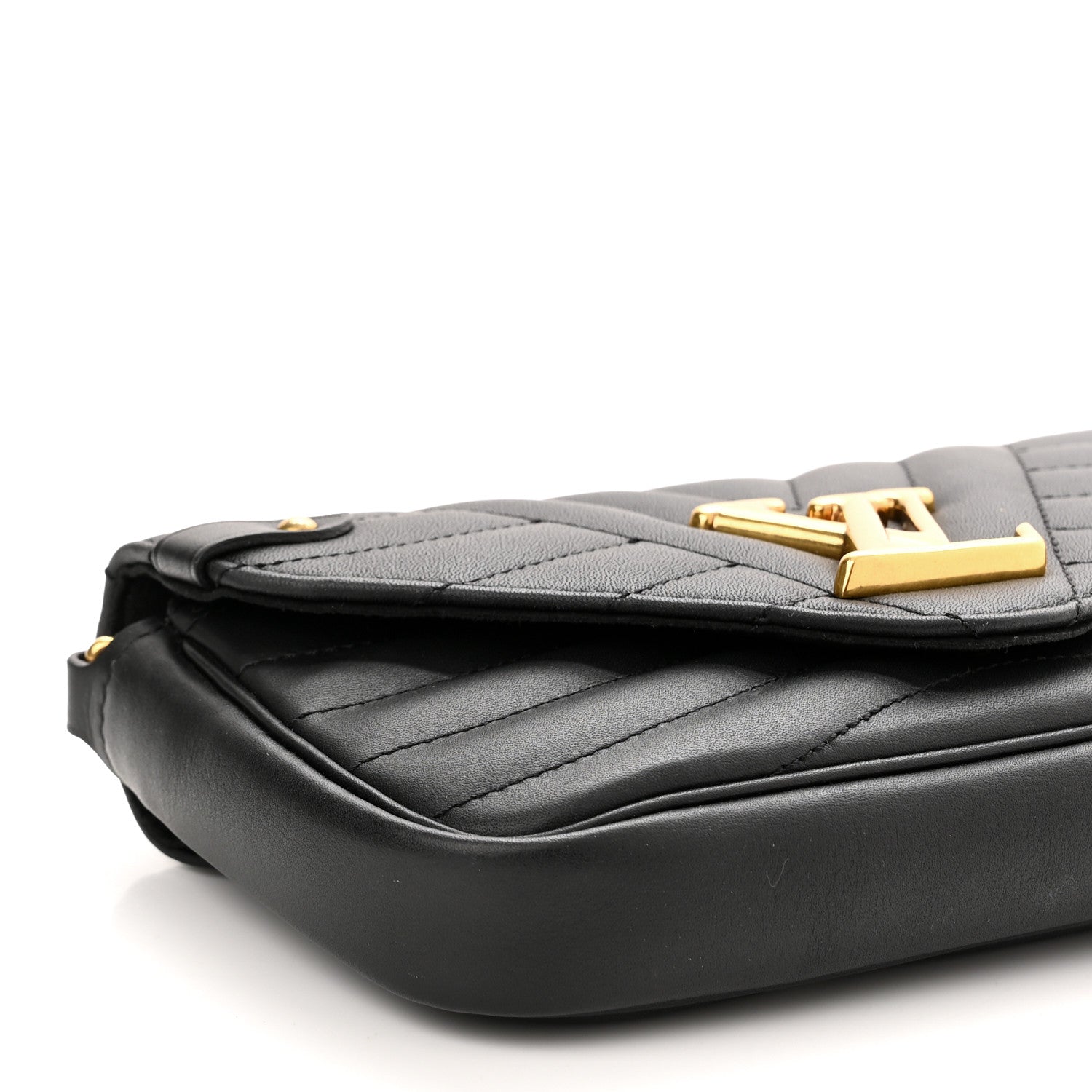 Louis Vuitton Calfskin New Wave Chain Pochette Black 8 of 10