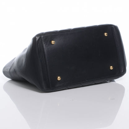 Chanel Lambskin Petit Timeless Shopping Tote PTT Navy Blue 4 of 8