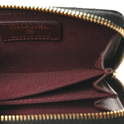 Chanel Caviar Quilted Zip Coin Purse Black 5 of 9