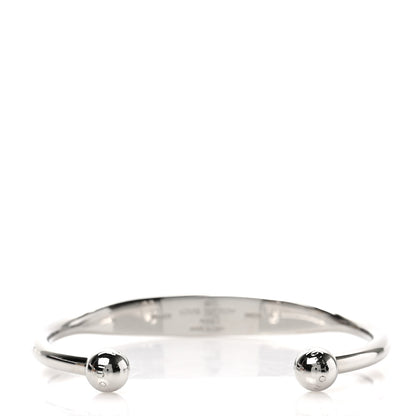 Louis Vuitton Brass Monogram Jonc Cuff M Silver 3 of 4