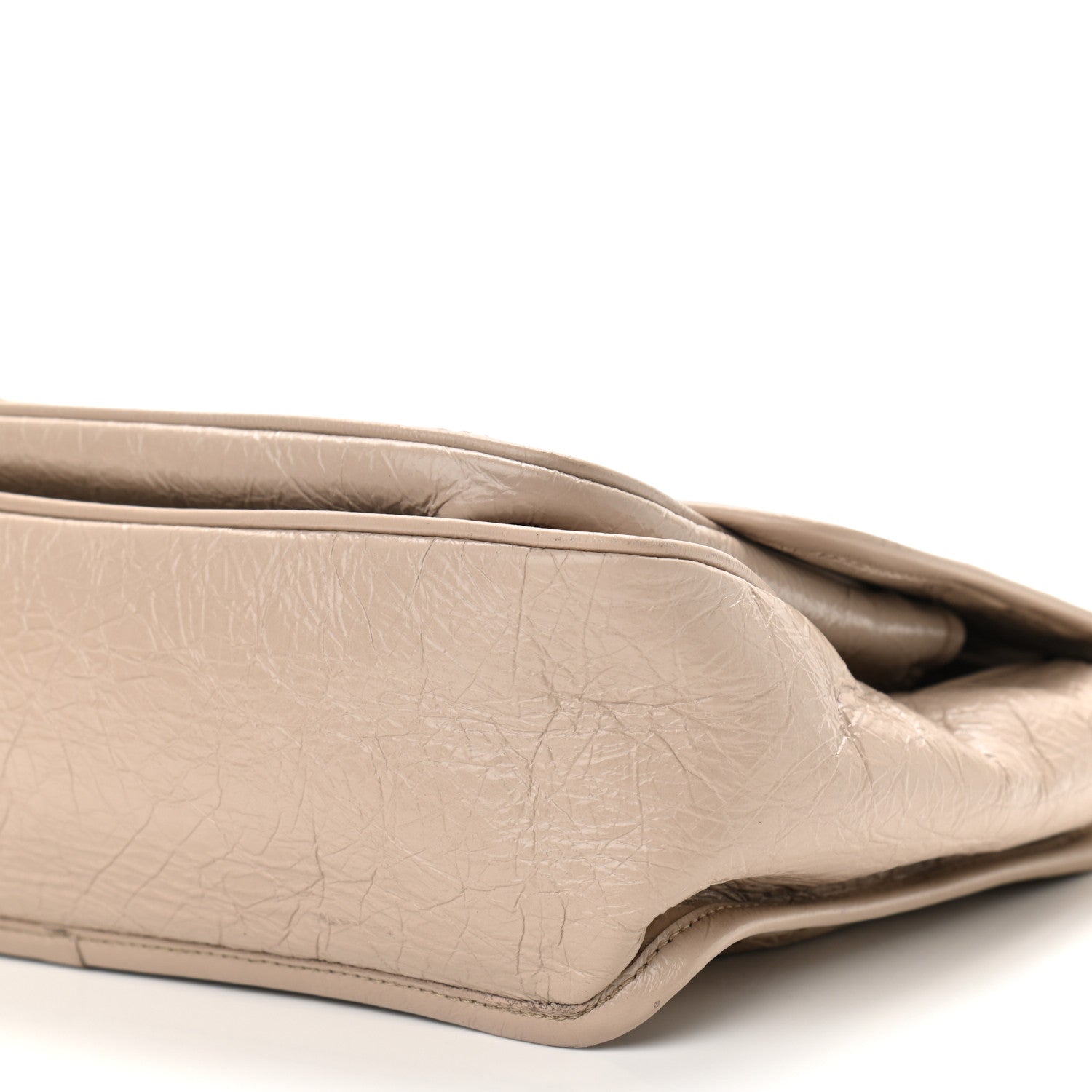 Saint Laurent Crinkled Calfskin Matelasse Monogram Medium Niki Chain Satchel Natural 11 of 12