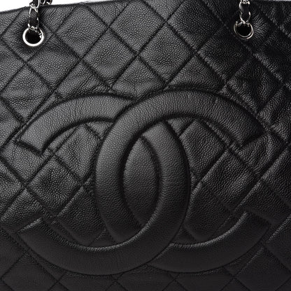 Chanel Caviar Quilted Timeless CC XL Shopping Tote Black 10 of 11