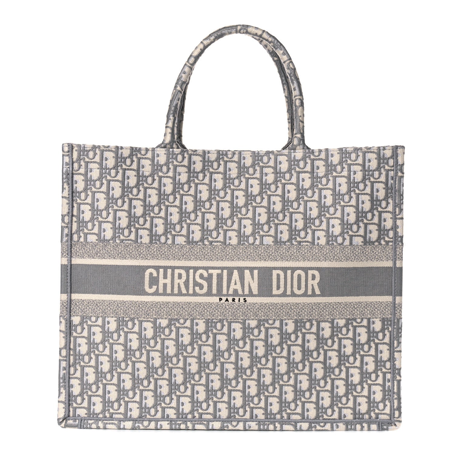 Christian Dior Oblique Large Book Tote Grey 1 of 12