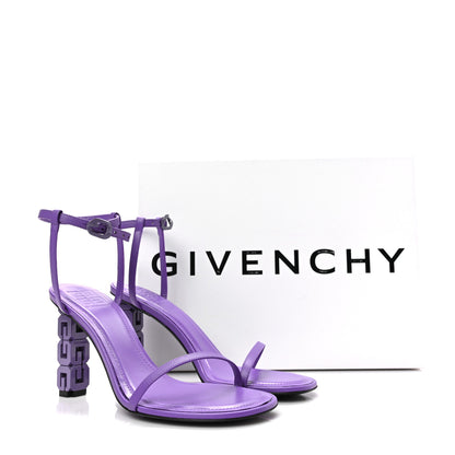 Givenchy Smooth Nappa Monochrome G Cube 85mm Sandals 39 Ultraviolet 8 of 8