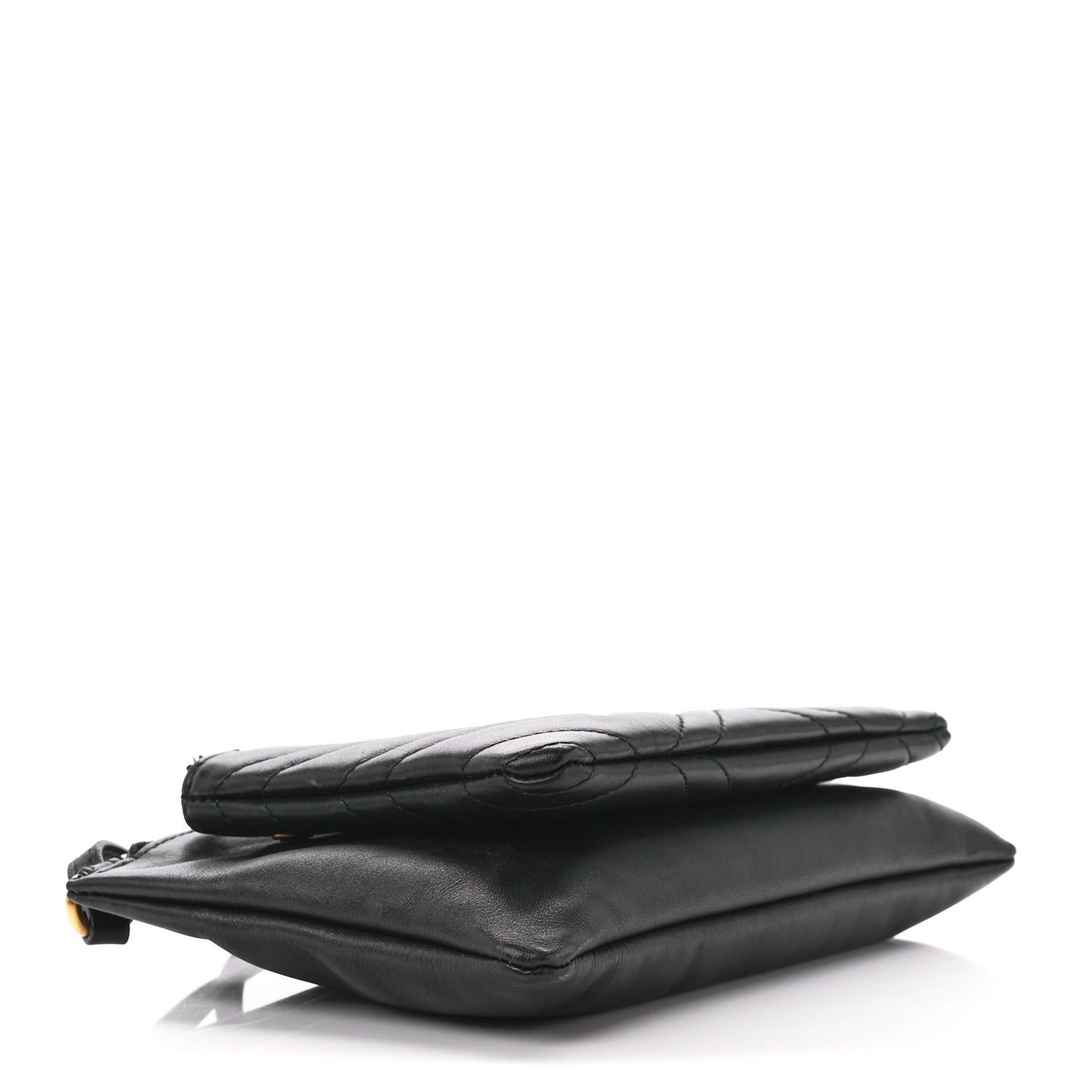 Calfskin Matelasse Small GG Marmont Double Zip Shoulder Bag Black