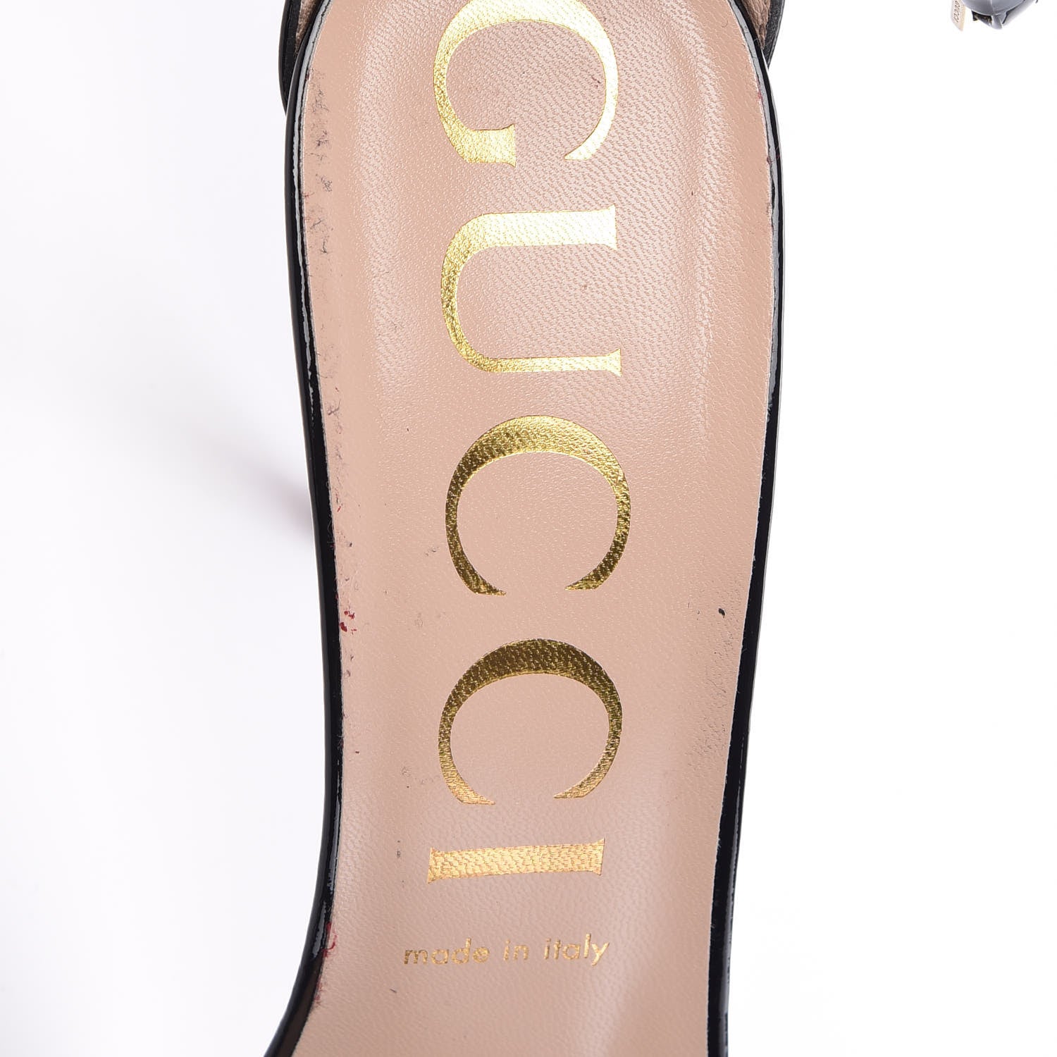 Gucci Patent Strappy Removable Sock Sandals 40.5 Skin Hibiscus Red Black 12 of 17