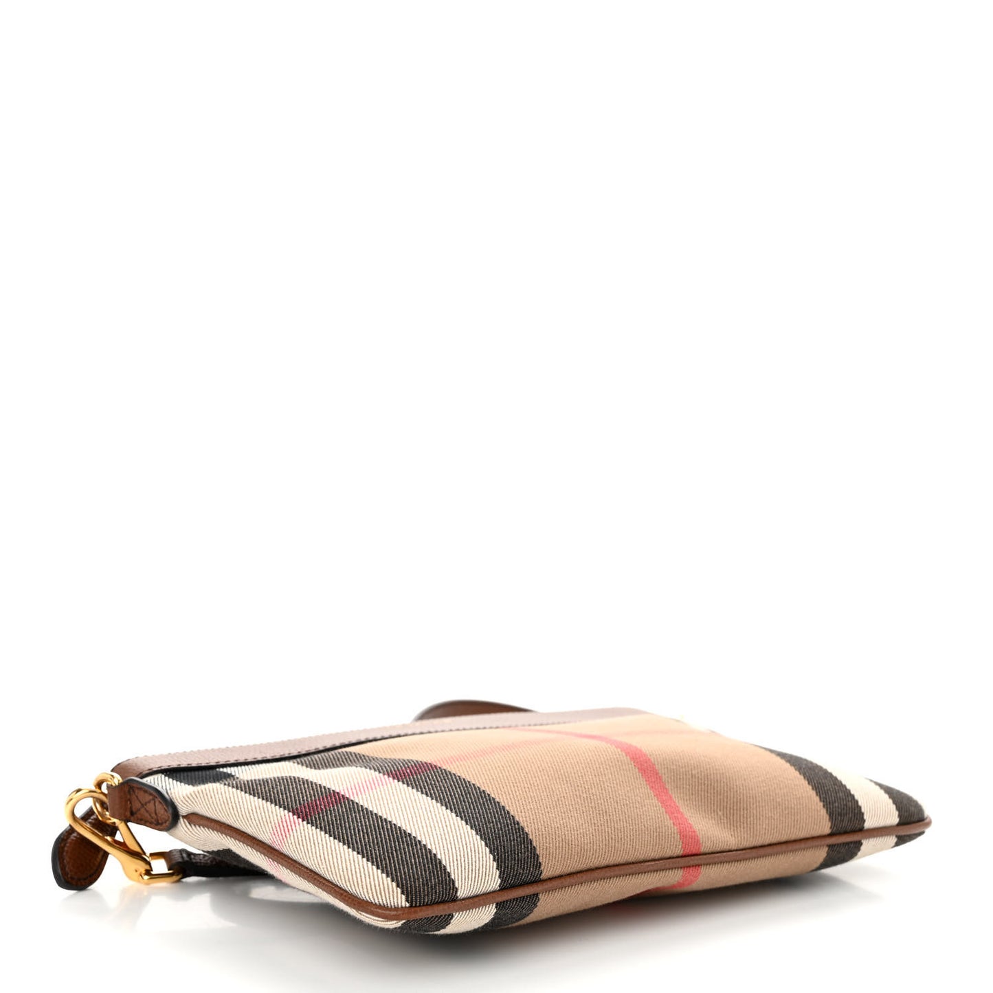 House Check Derby Peyton Crossbody Clutch Bag Tan