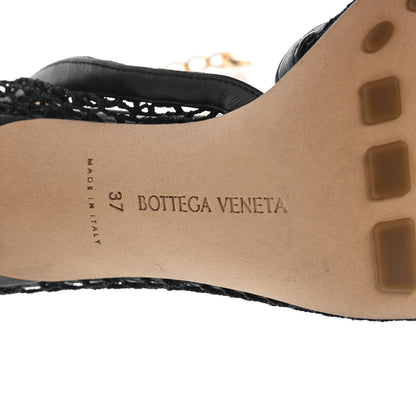 Bottega Veneta Mesh Nappa Chunky Chain Sandals 37 Black 6 of 8