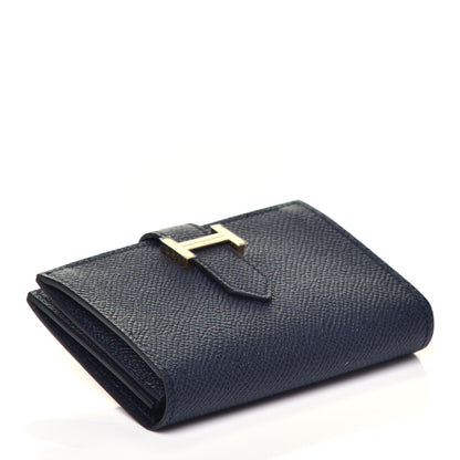 Hermes Epsom Bearn Card Holder Wallet Bleu Indigo 4 of 6