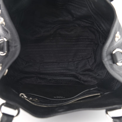 Prada Vitello Daino Hobo Black 4 of 10