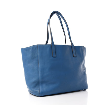 MCM Calfskin Tote Blue 3 of 16