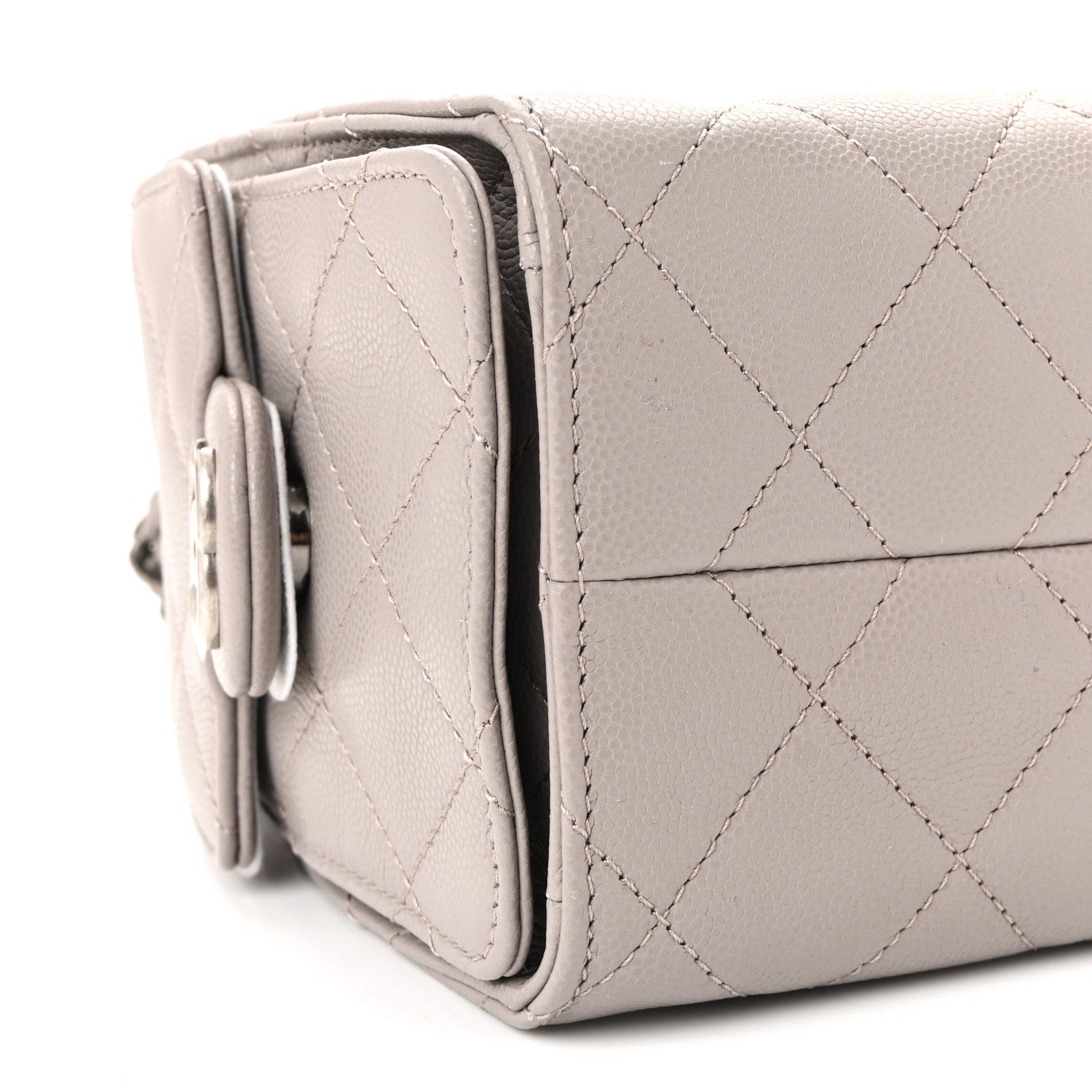 Chanel Caviar Quilted Mini Chanel 25 Handbag Dark Grey 9 of 10