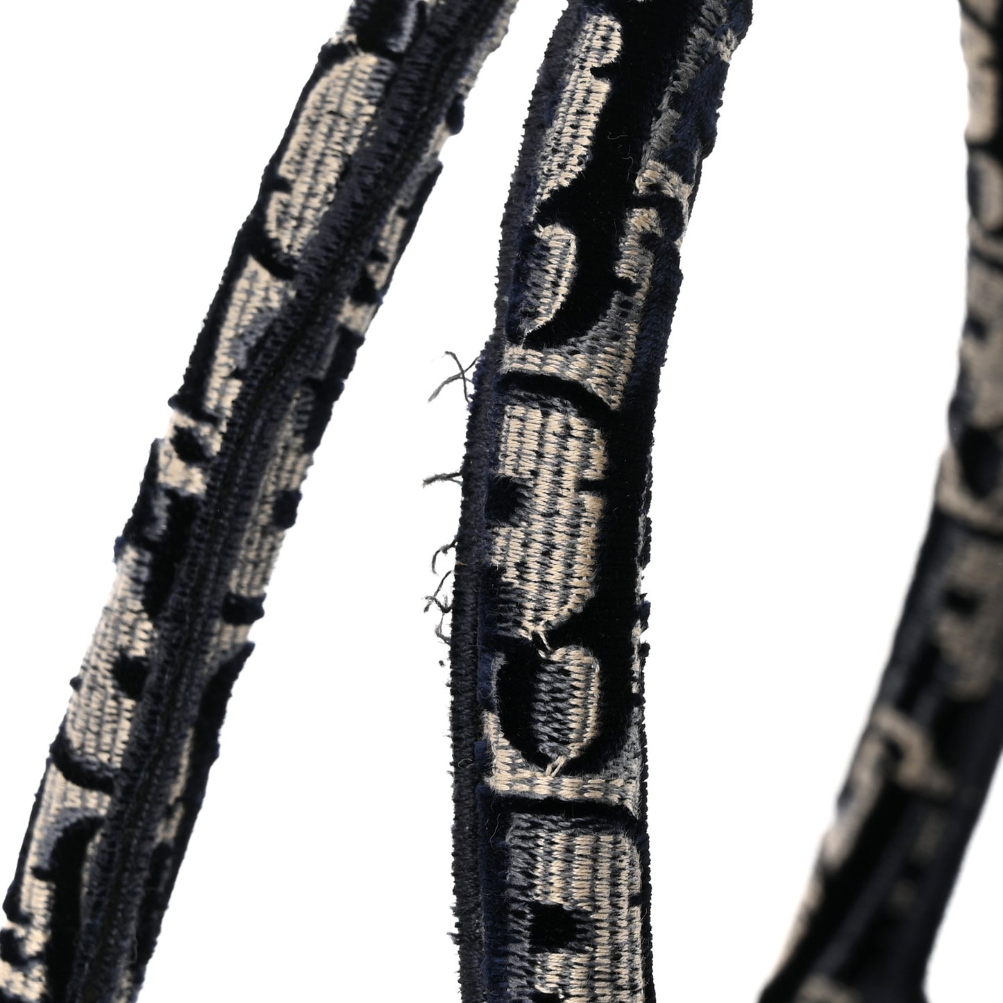 Oblique Velvet Large Book Tote Blue Multicolor