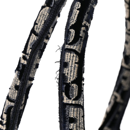 Christian Dior Oblique Velvet Large Book Tote Blue Multicolor 11 of 11