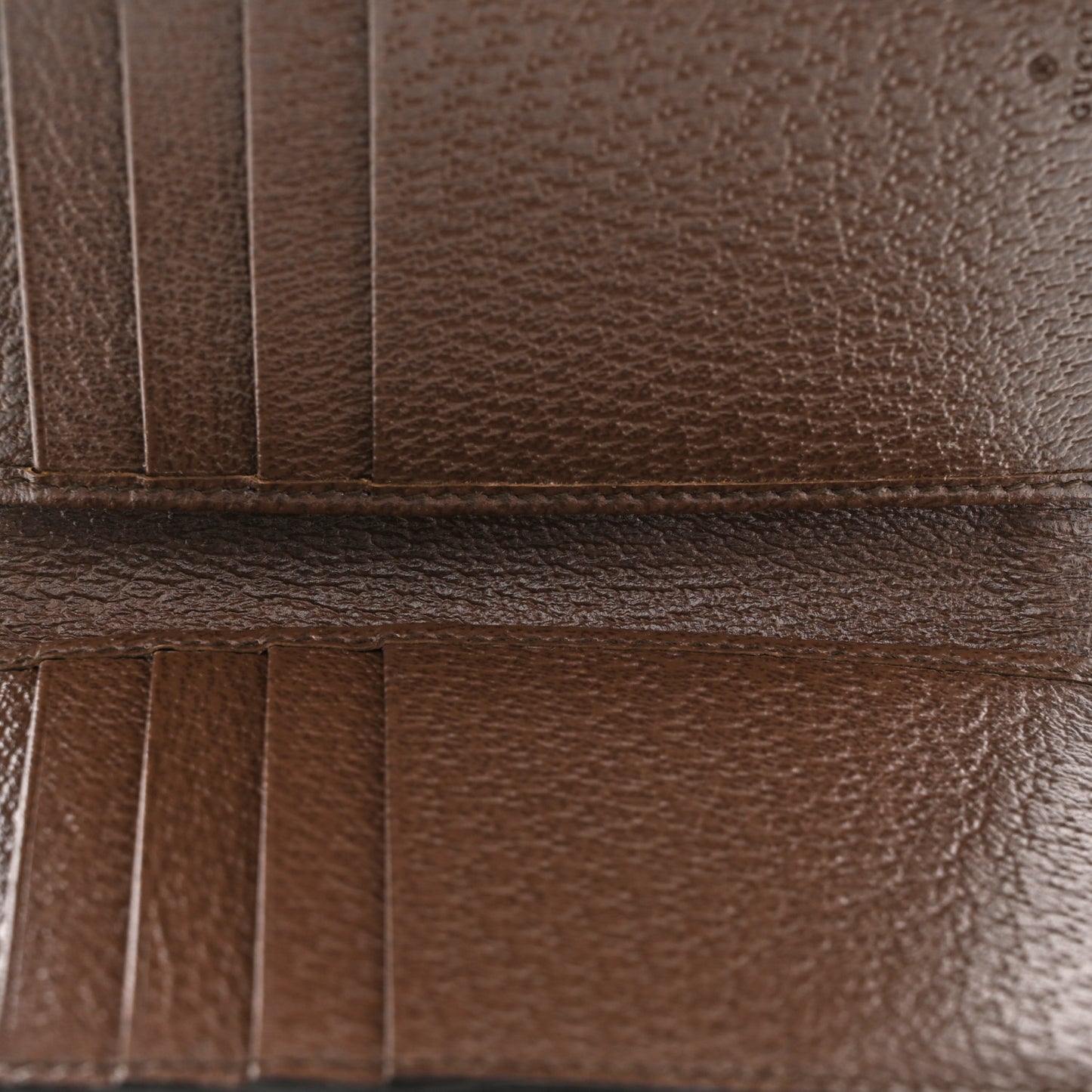 GG Supreme Monogram Textured Dollar Calfskin Web Ophidia Overlay Zip Around Card Case Wallet Beige Ebony New Acero
