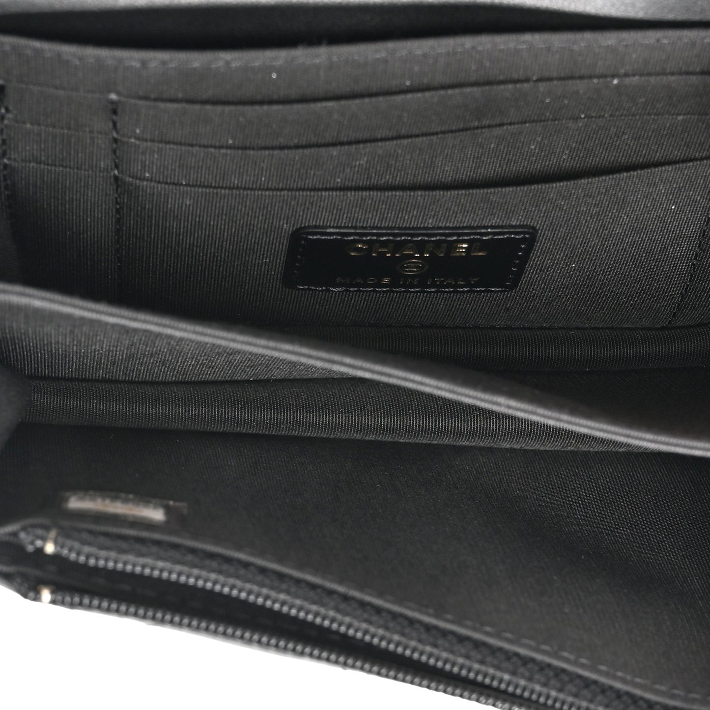Calfskin Quilted Mini Maxi Pearls Wallet On Chain WOC Black