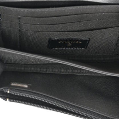 Chanel Calfskin Quilted Mini Maxi Pearls Wallet On Chain WOC Black 5 of 10