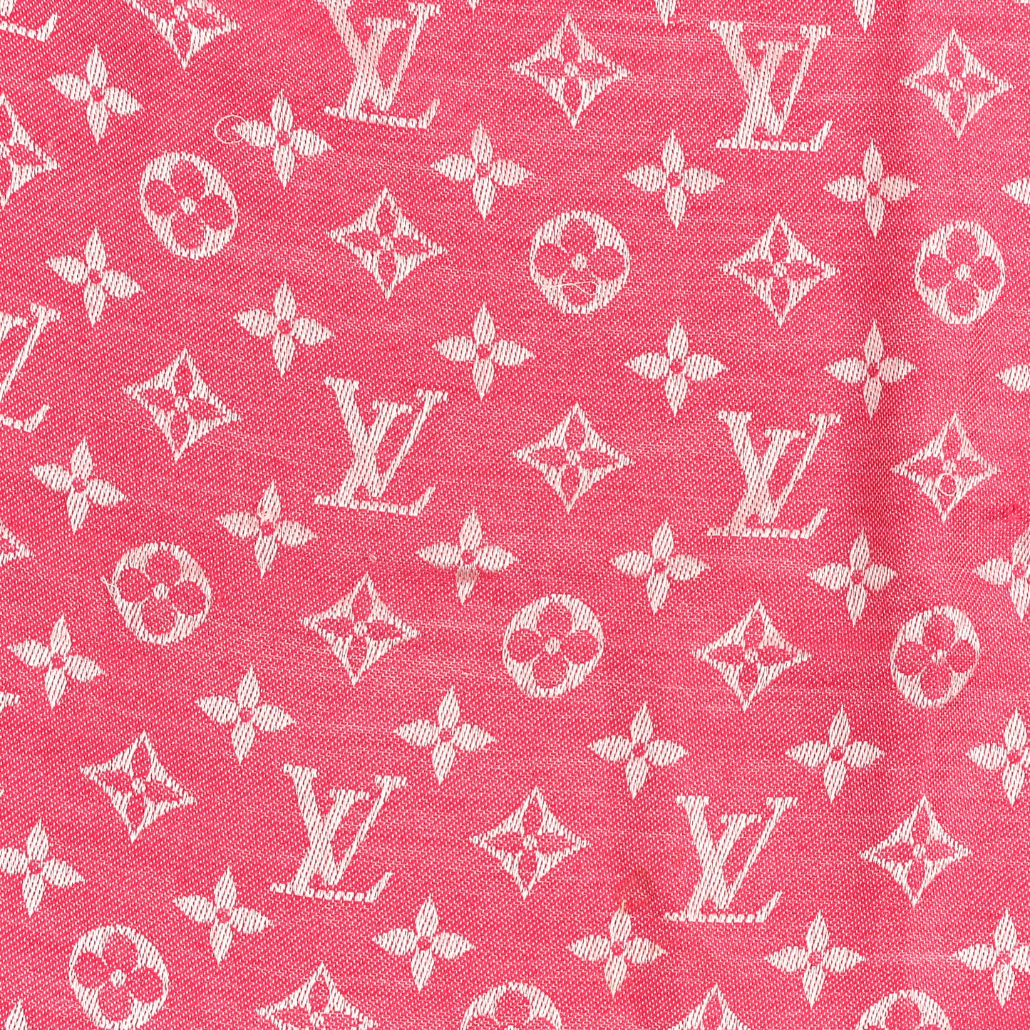 Wool Silk Monogram Denim Shawl Pivoine