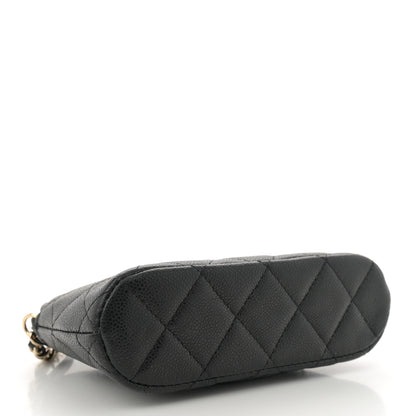 Chanel Caviar Quilted Classic Clutch With Chain Black 4 of 12