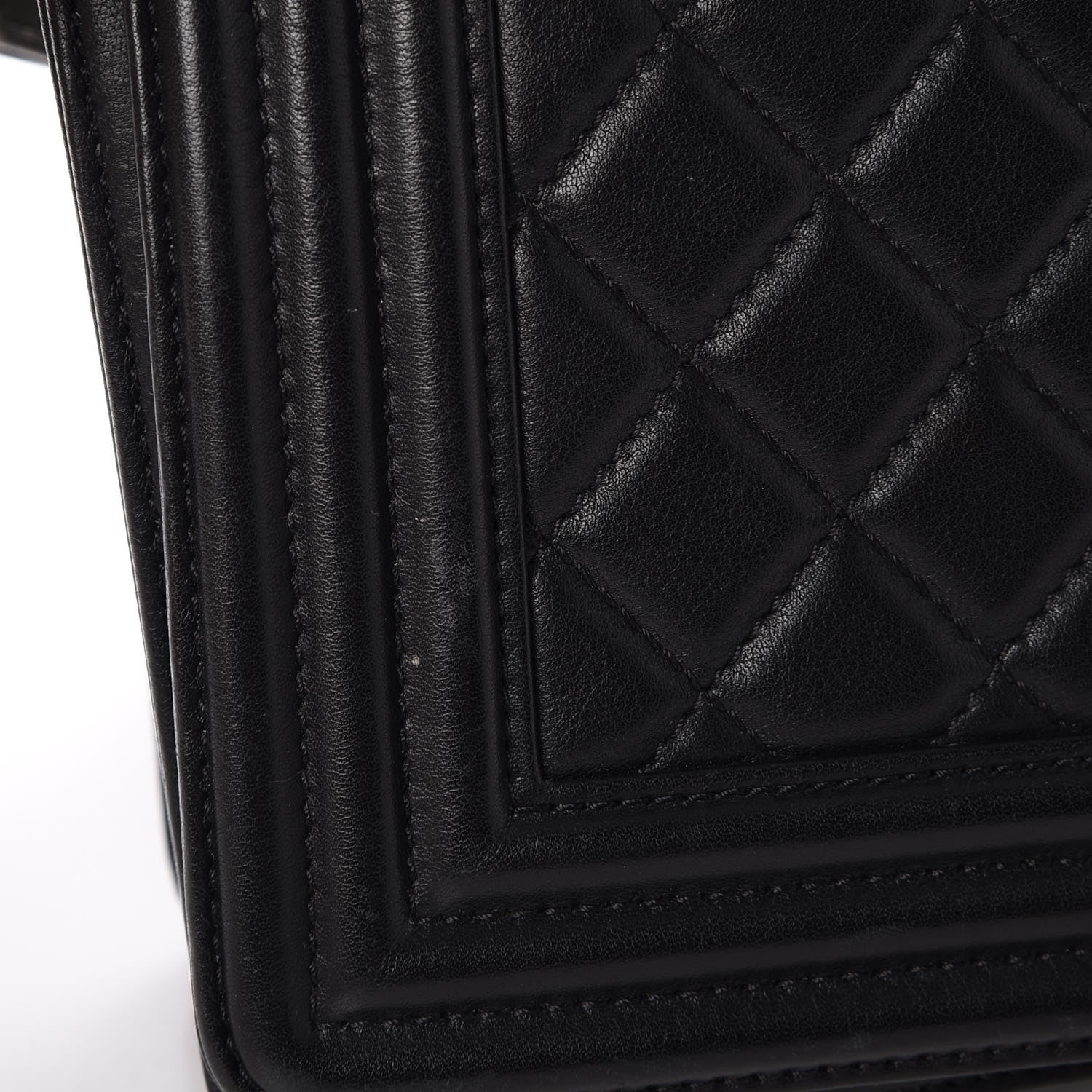 Chanel Lambskin Quilted Medium Boy Flap Black 8 of 8
