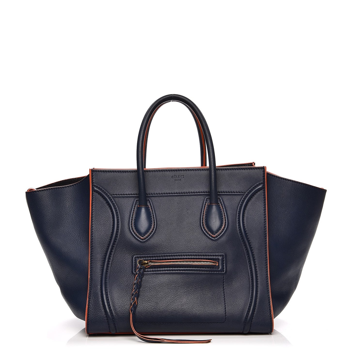 Supple Calfskin Small Phantom Luggage Midnight