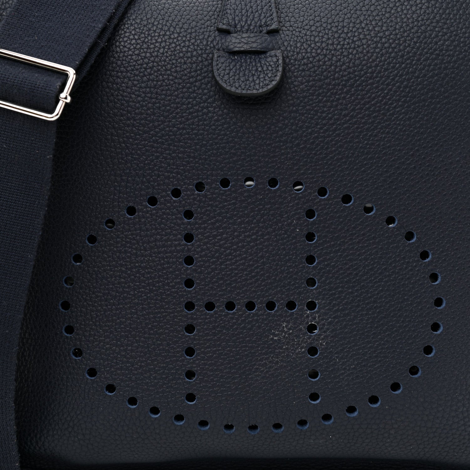 Hermes Taurillon Clemence Evelyne III GM Bleu Nuit 9 of 12