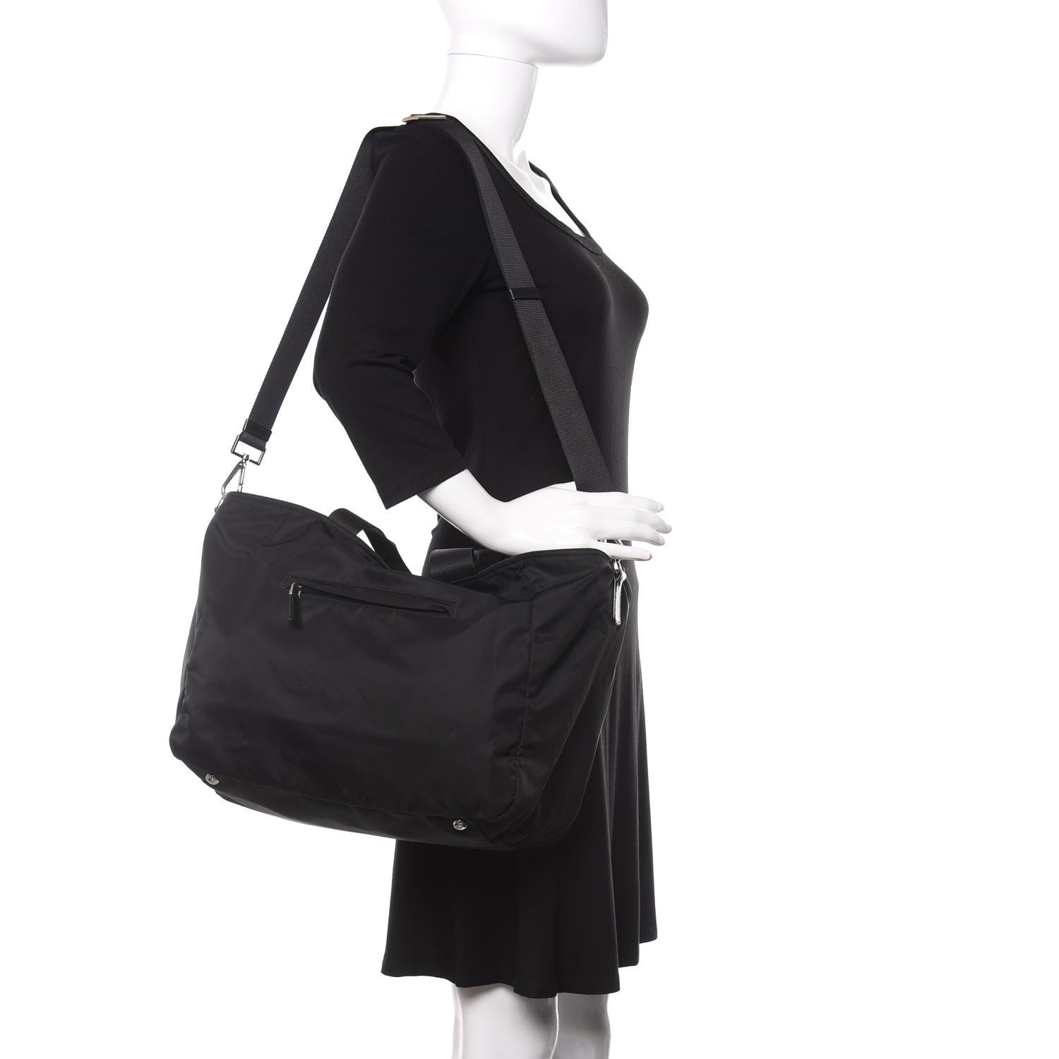 Prada Tessuto Nylon Tote Black 2 of 13