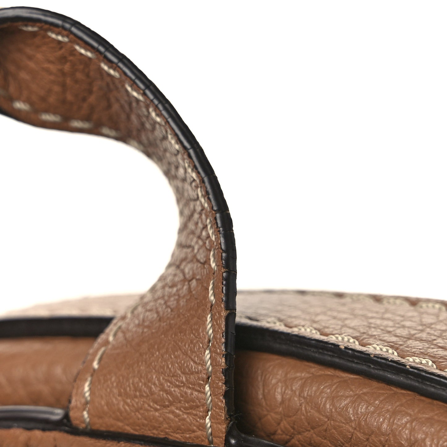 Calfskin Mini Marcie Round Crossbody Bag Nut