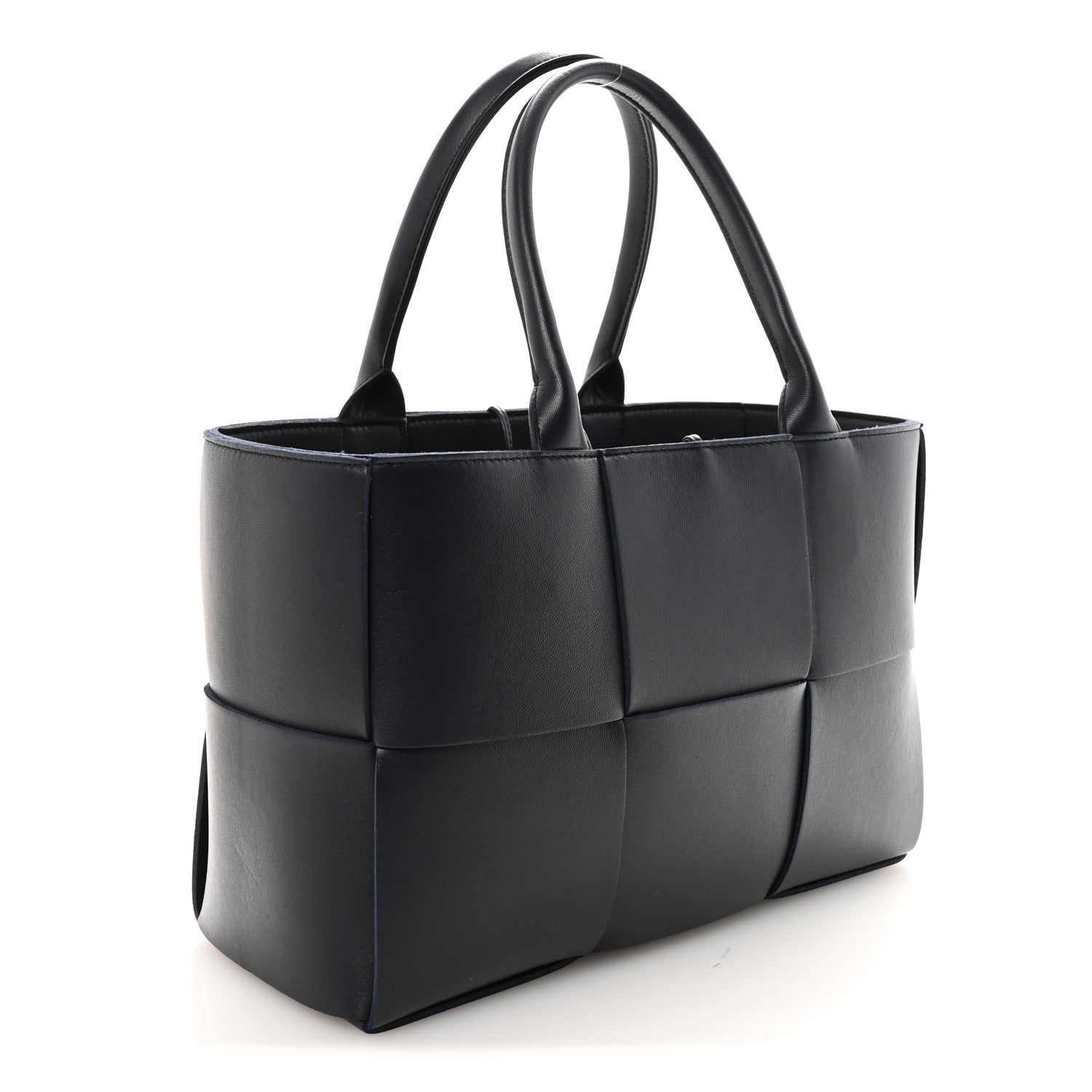 Bottega Veneta Nappa Maxi Intrecciato Small Arco Tote Navy 3 of 9
