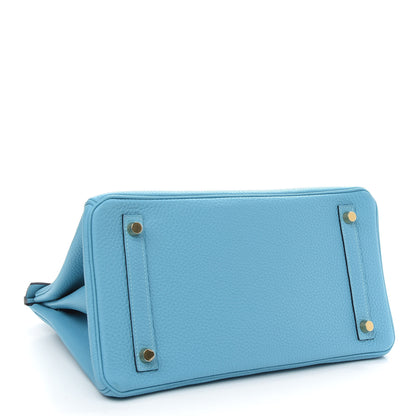 Hermes Togo Birkin 30 Blue Du Nord 4 of 10