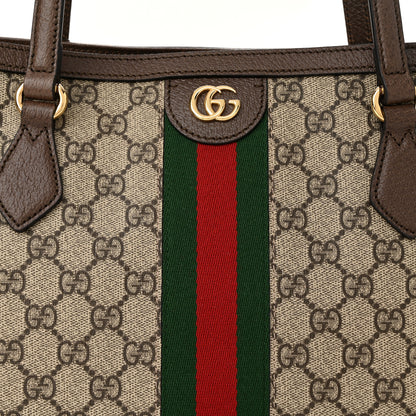 Gucci GG Supreme Monogram Medium Ophidia Shopping Tote Brown 8 of 10