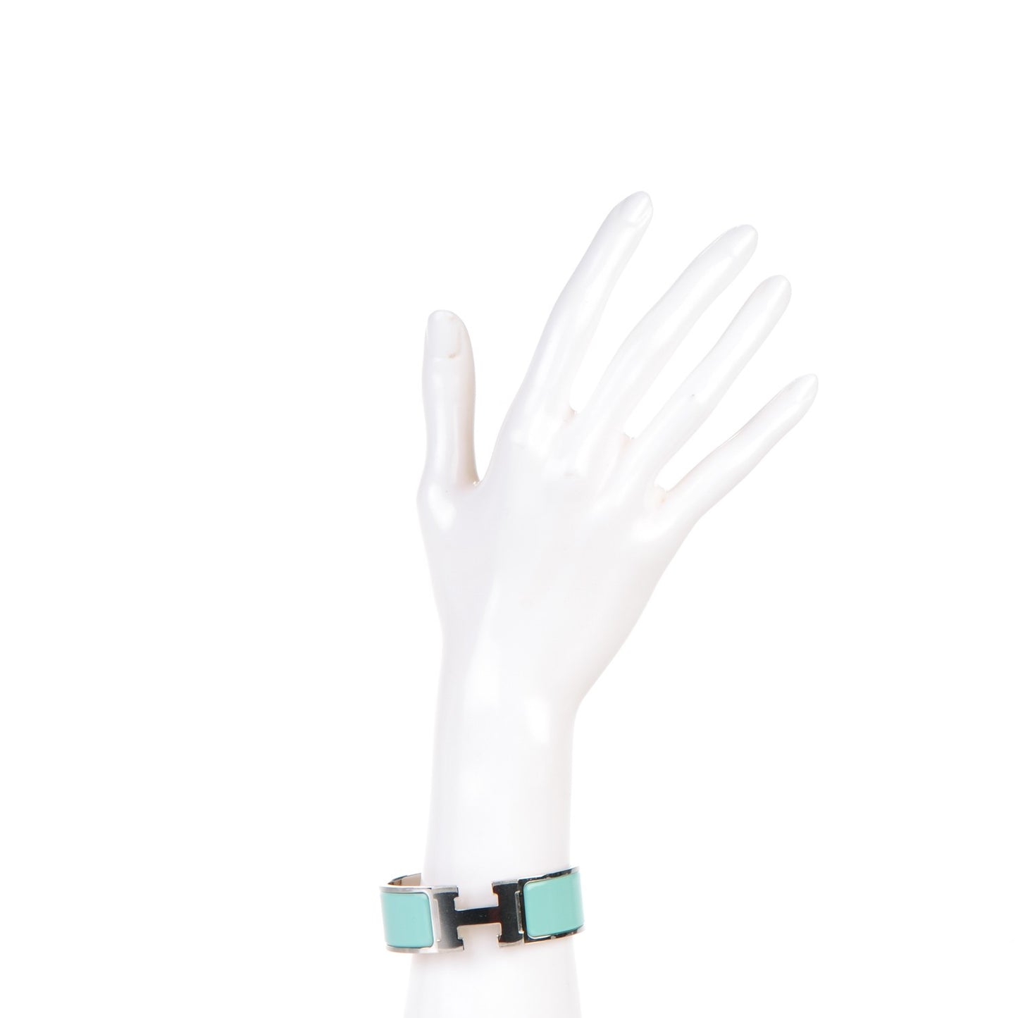 Enamel Wide Clic Clac H Bracelet PM Lagon