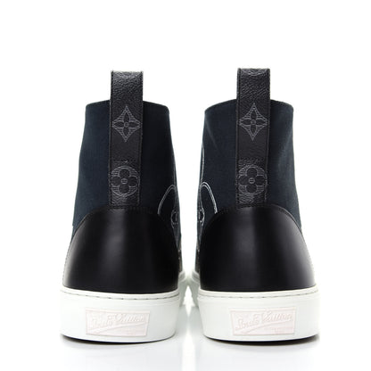 Louis Vuitton Canvas LV Forever Mens Tattoo Sneaker Boots 9.5 Black 7 of 10