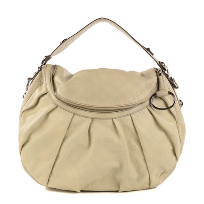 Gucci Guccissima Medium Icon Bit Shoulder Bag Off White 1 of 8