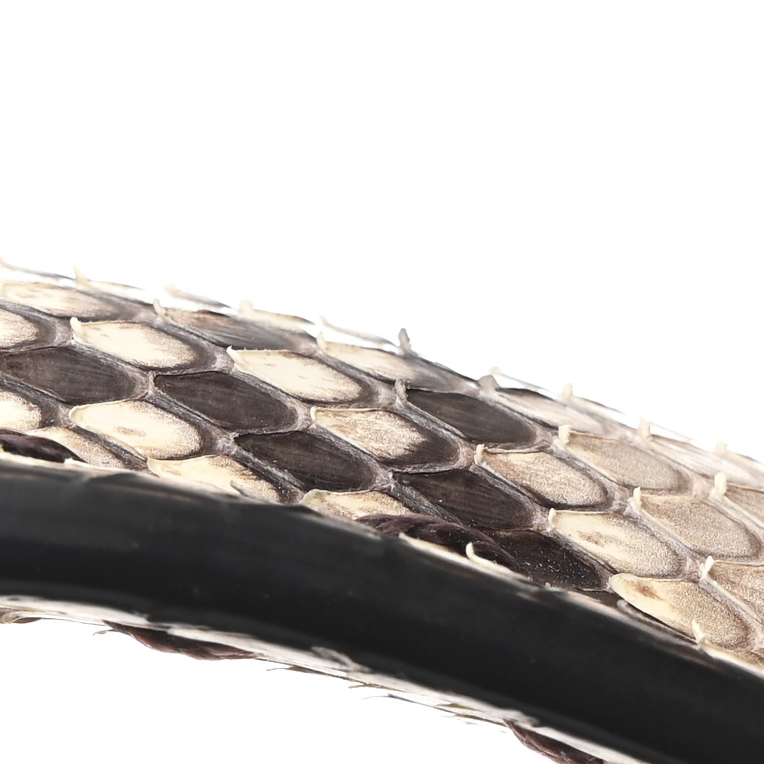 Fendi Cuoio Romano Snakeskin Selleria Medium Peekaboo Iconic Satchel Blue Notte 15 of 15