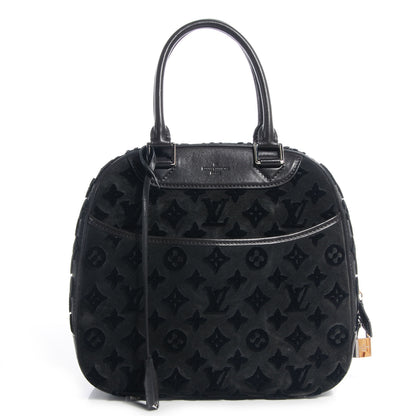 Louis Vuitton Monogram Suede Tuffetage Deauville Cube Gris 1 of 7