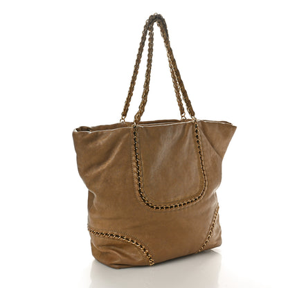 Chanel Metallic Calfskin Luxe Ligne Tote Gold 3 of 15