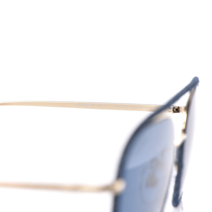 Chanel Metal Denim Pilot Sunglasses 4249-J Gold Dark Blue 5 of 6