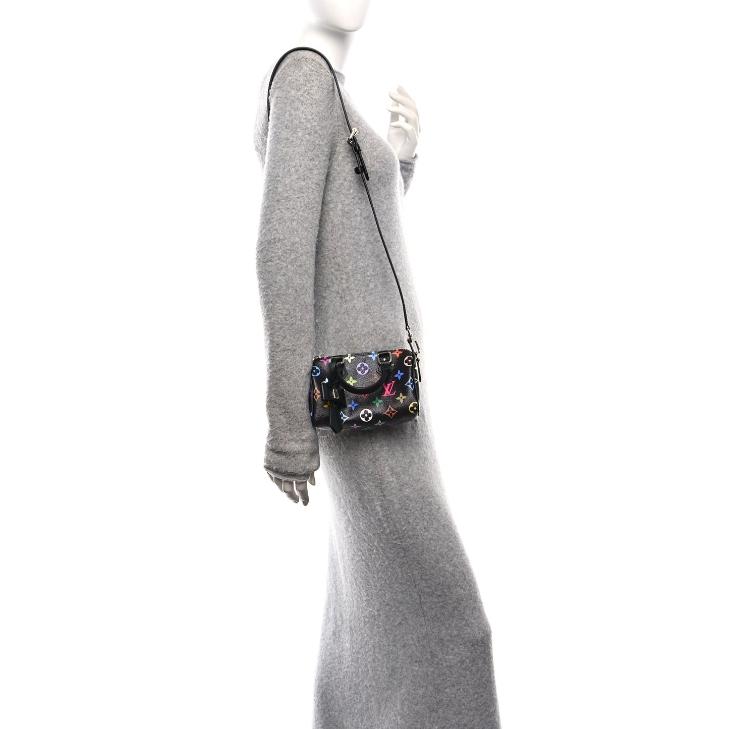 LV X TM Monogram Multicolor Nano Speedy Black